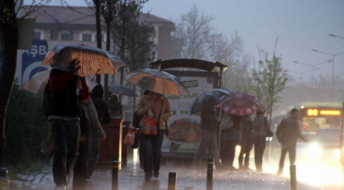 10 ilde gök gürültülü sağanak yağış bekleniyor