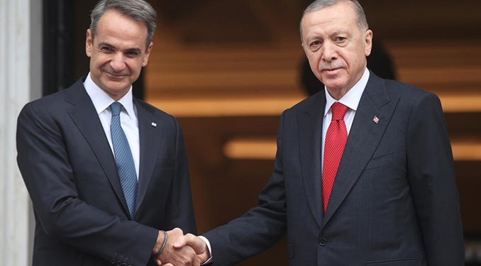 Cumhurbaşkanı Erdoğan ABD’de Miçotakis ile görüştü