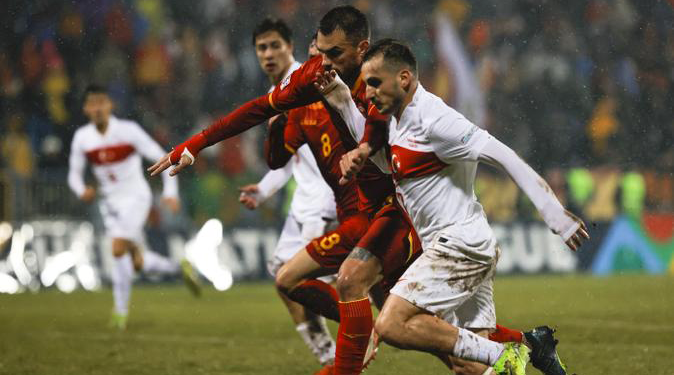 A Milliler, Karadağ deplasmanında mağlup oldu