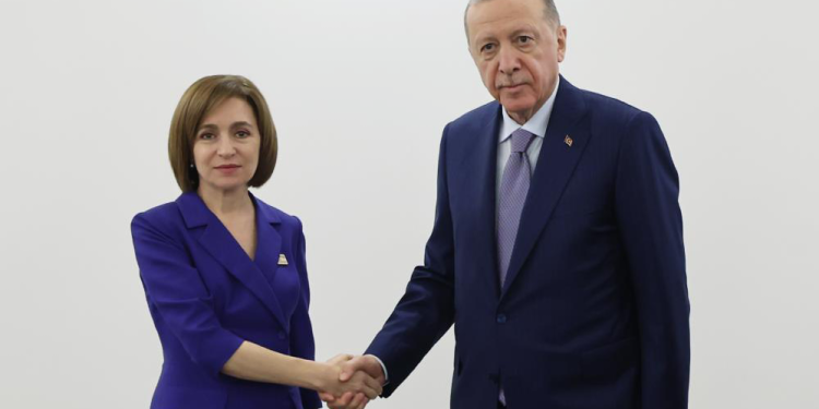 Erdoğan, Sandu ile görüştü