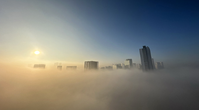 İstanbul ve Çanakkale sis altında