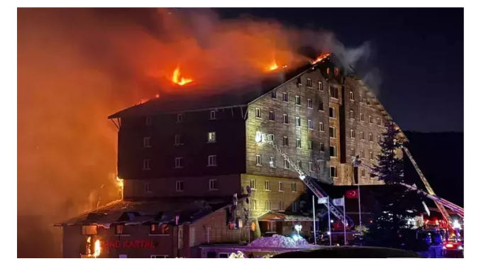 Otel yangını faciasında bilirkişi raporu hazırlandı