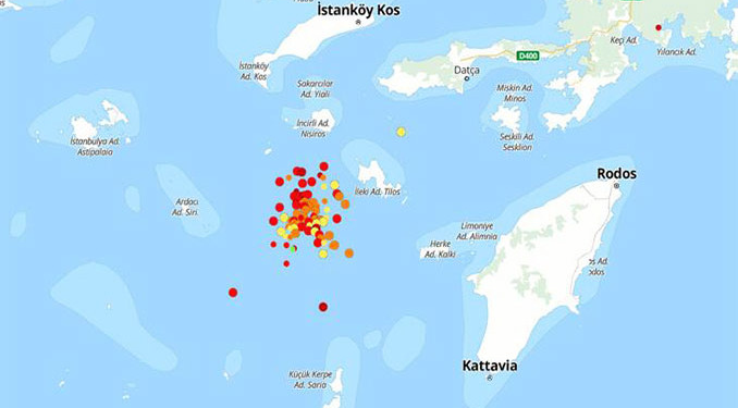 Girit Adası açıklarında 6,2 büyüklüğünde deprem