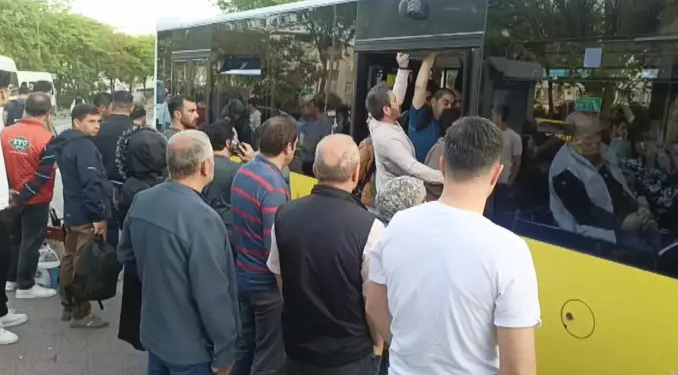‘Hak ediş’ eylemi! Halk otobüsleri kontak kapattı