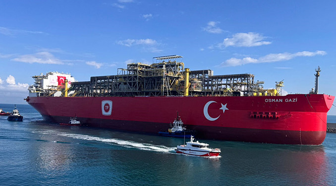 Türkiye’nin ilk yüzer gaz platformu ‘Osman Gazi’ Filyos’ta!
