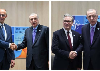 Erdoğan, NATO Zirvesi’nde Starmer ve Merz ile görüştü