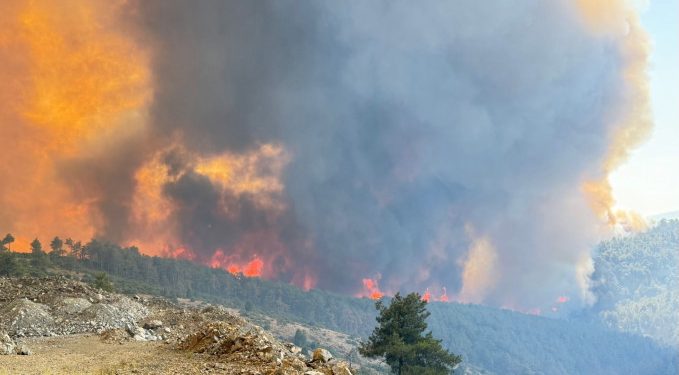 3 ilde alevlerle mücadele sürüyor: 6 mahalle tahliye edildi
